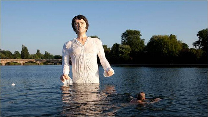 Fibreglass model of the “lake scene” in the Serpentine Lake in Hyde Park, London (see The Guardian, 8 July 2013).